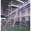 Painting Plastering Safety Adjustble Aluminium Mobile Scaffold / Mobile Scaffolding Tower